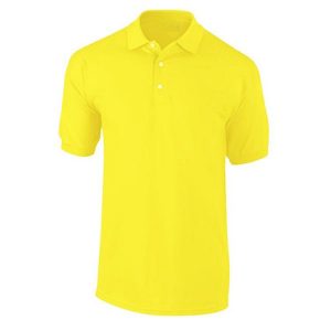 חולצת פולו קצרה צהוב 100% כותנה